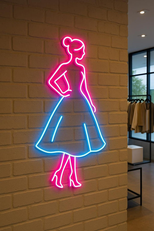 Enseigne Lumineuse pour Boutique de Vetement