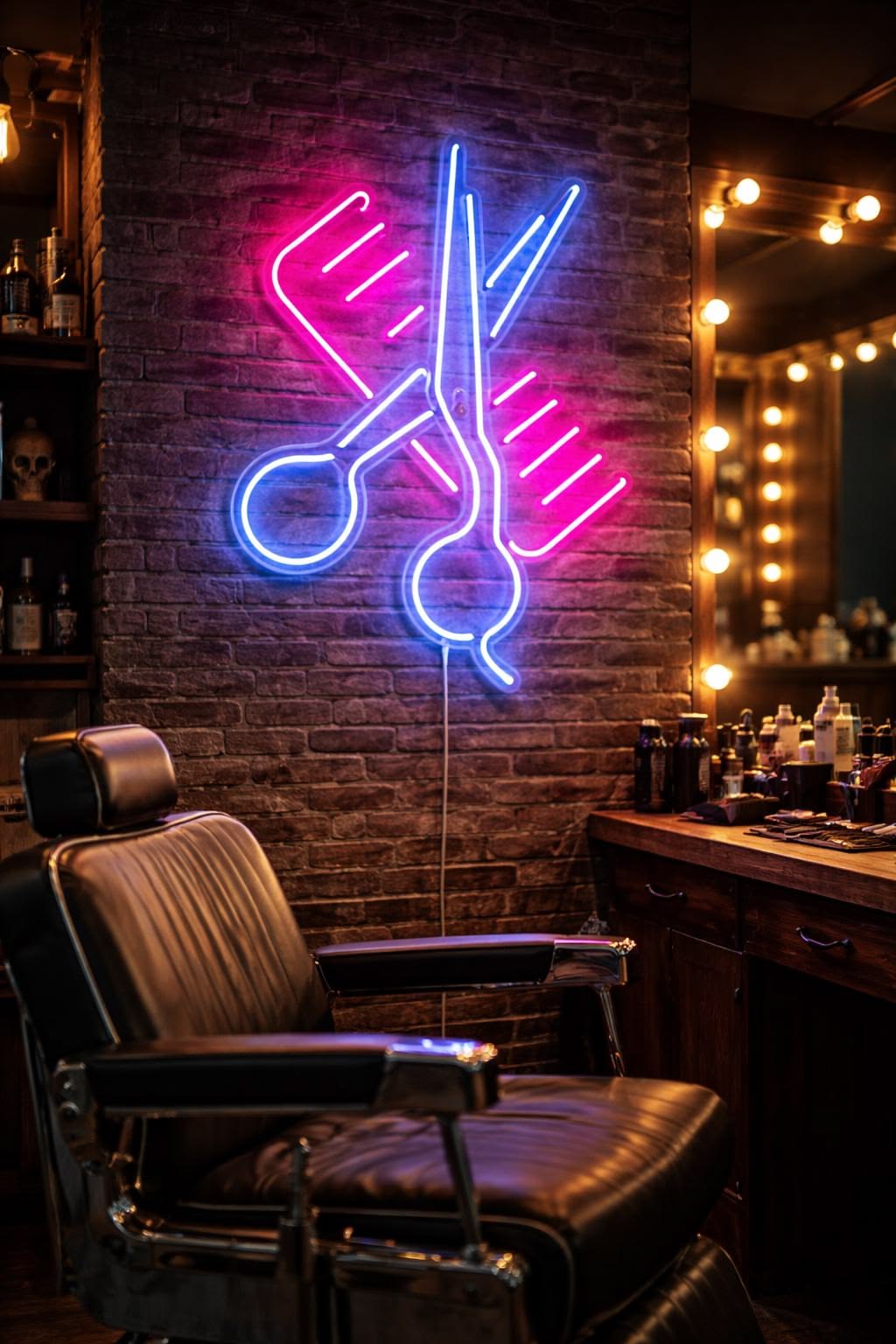 Enseigne Lumineuse pour Salle de Coiffure