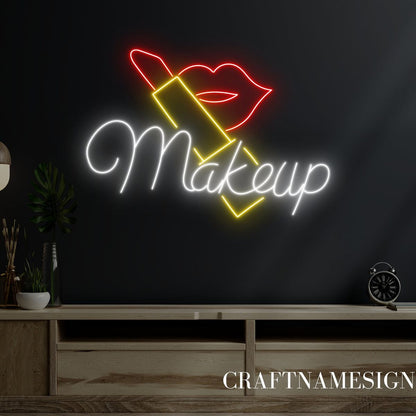 Enseigne Lumineuse pour Boutique de Maquillage