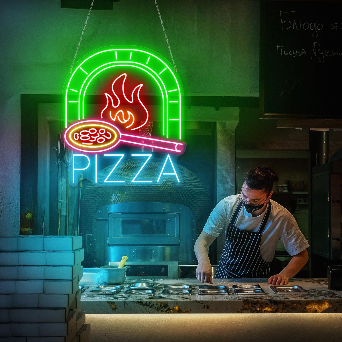 Enseigne Lumineuse pour Pizzeria